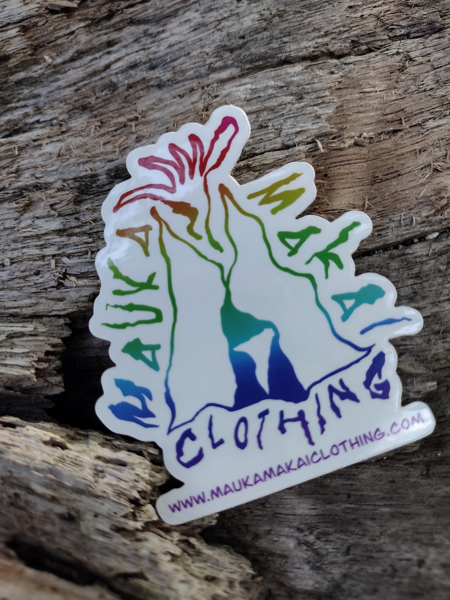 MxM Mauka Makai Clothing Rainbow Logo